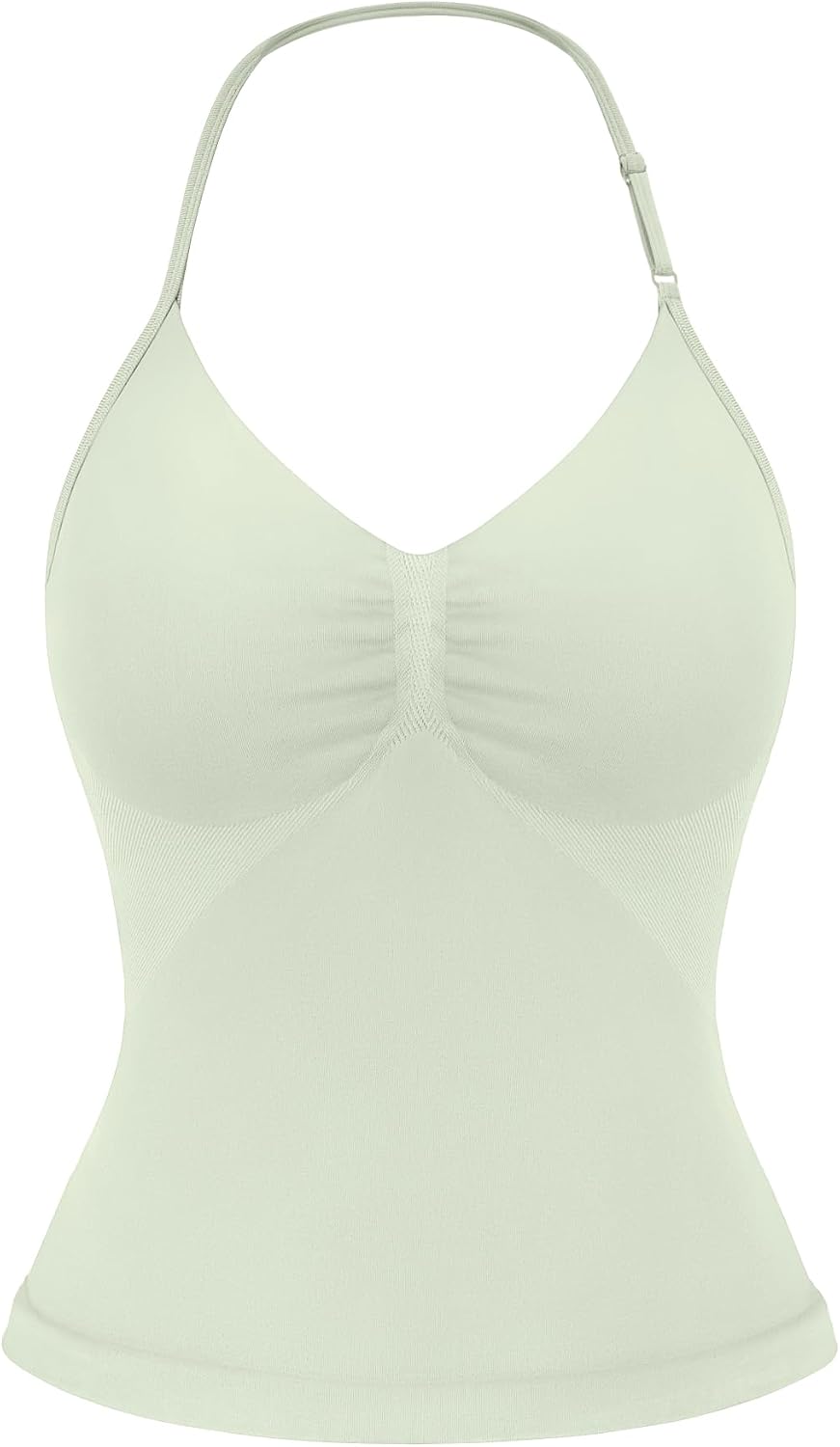 Strappy Top Women's Halter Workout Tank Tops Backless Gym Longline with Adjustable Strap
