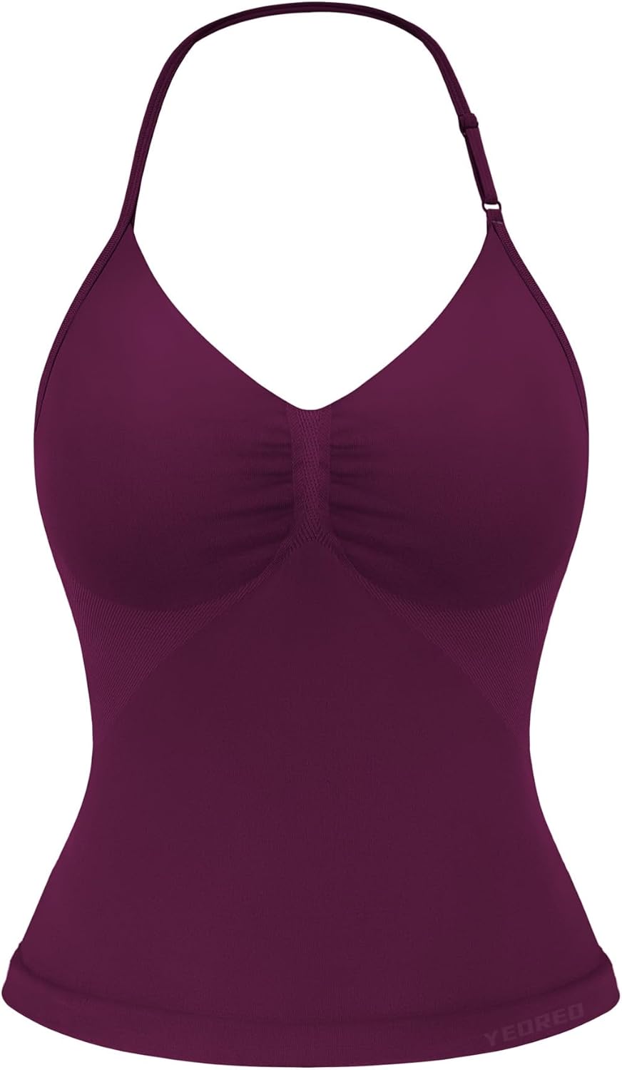 Strappy Top Women's Halter Workout Tank Tops Backless Gym Longline with Adjustable Strap