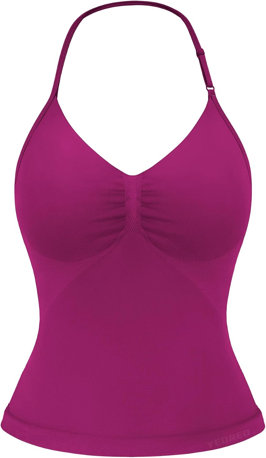 Strappy Top Women's Halter Workout Tank Tops Backless Gym Longline with Adjustable Strap