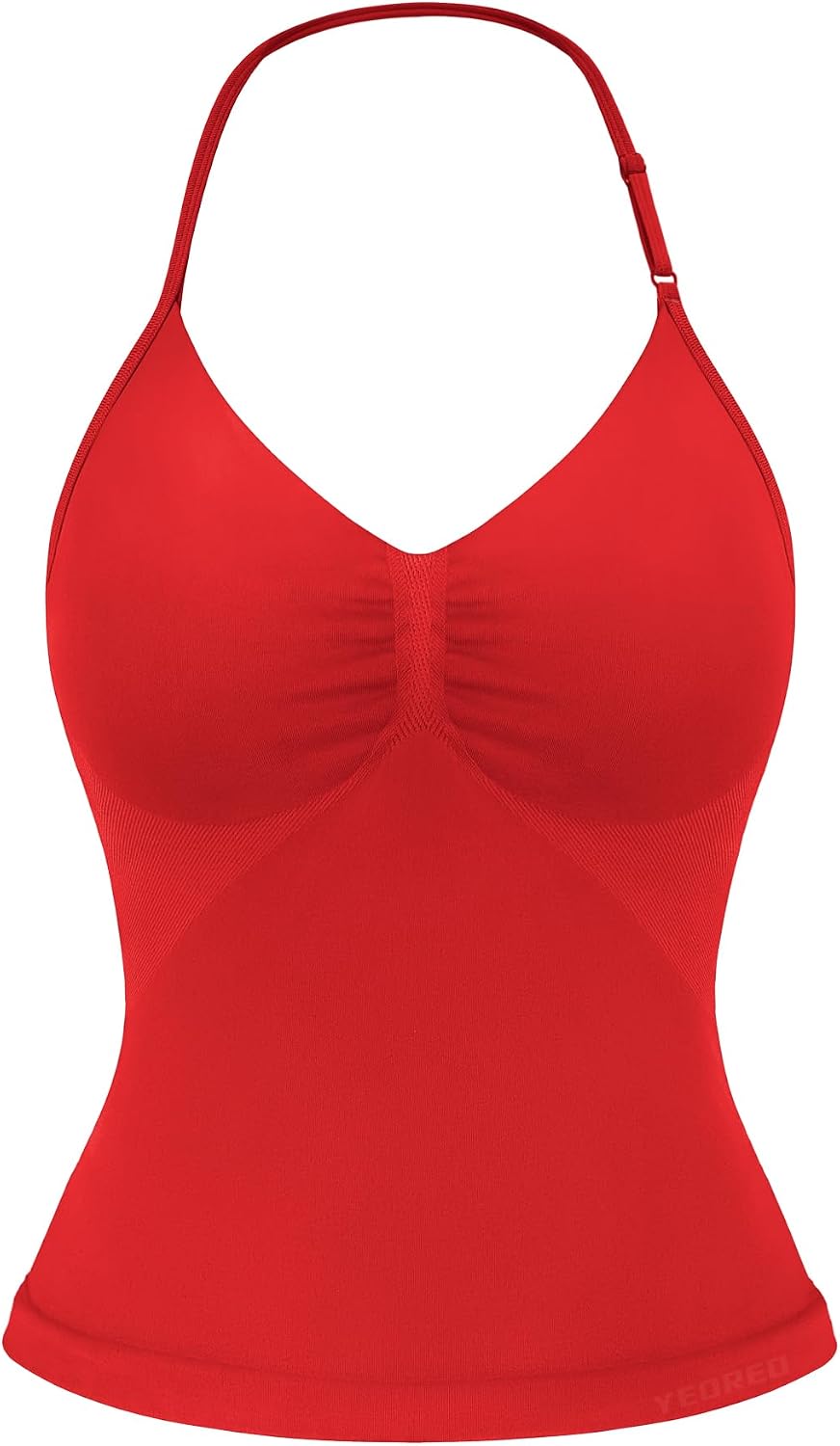 Strappy Top Women's Halter Workout Tank Tops Backless Gym Longline with Adjustable Strap