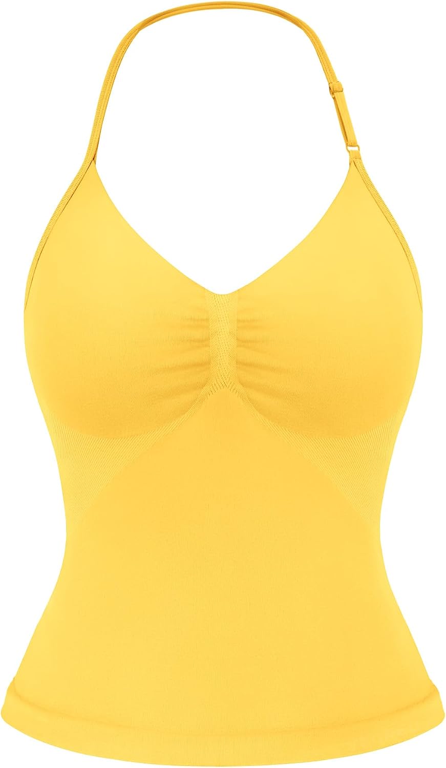 Strappy Top Women's Halter Workout Tank Tops Backless Gym Longline with Adjustable Strap