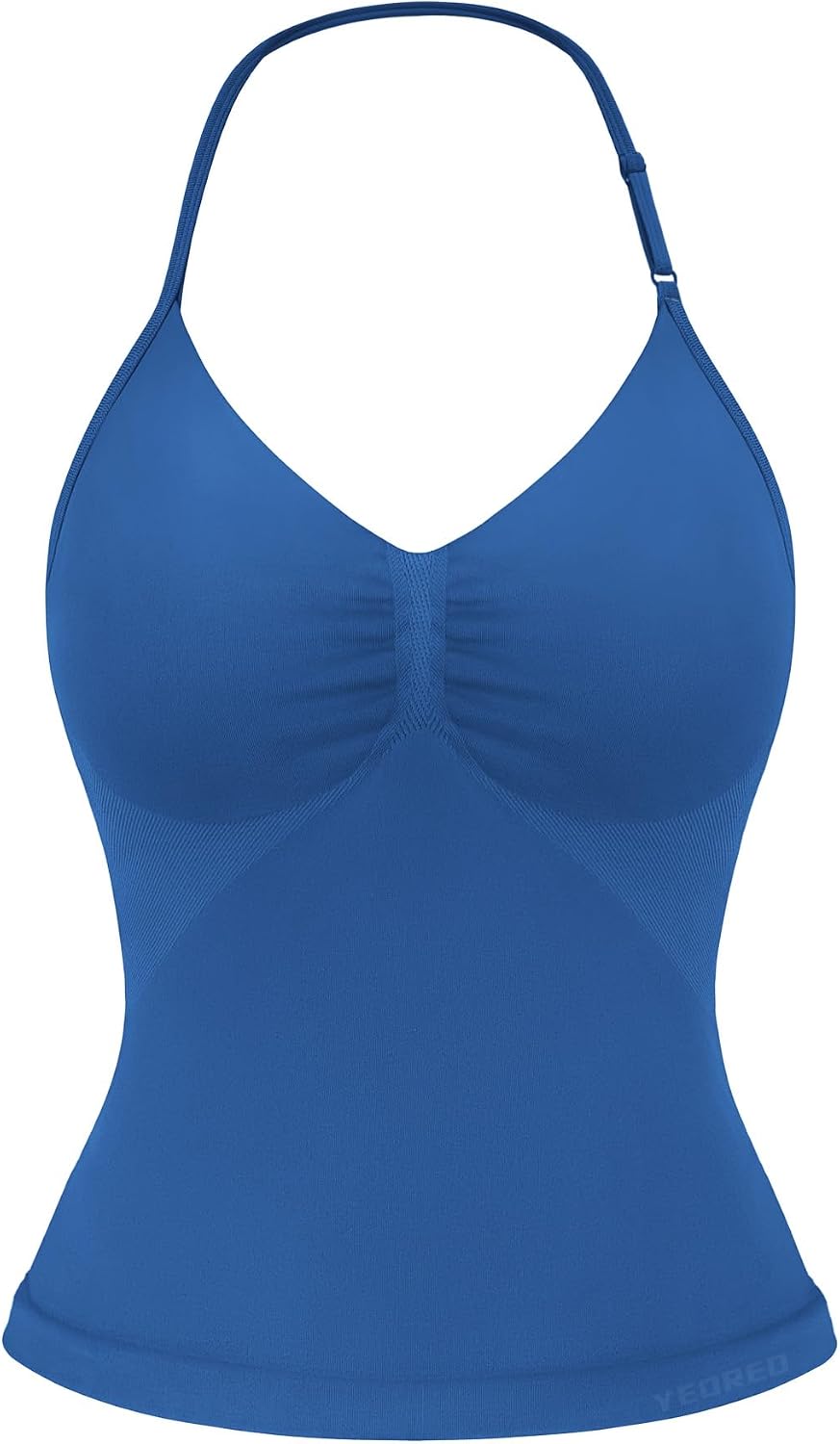Strappy Top Women's Halter Workout Tank Tops Backless Gym Longline with Adjustable Strap