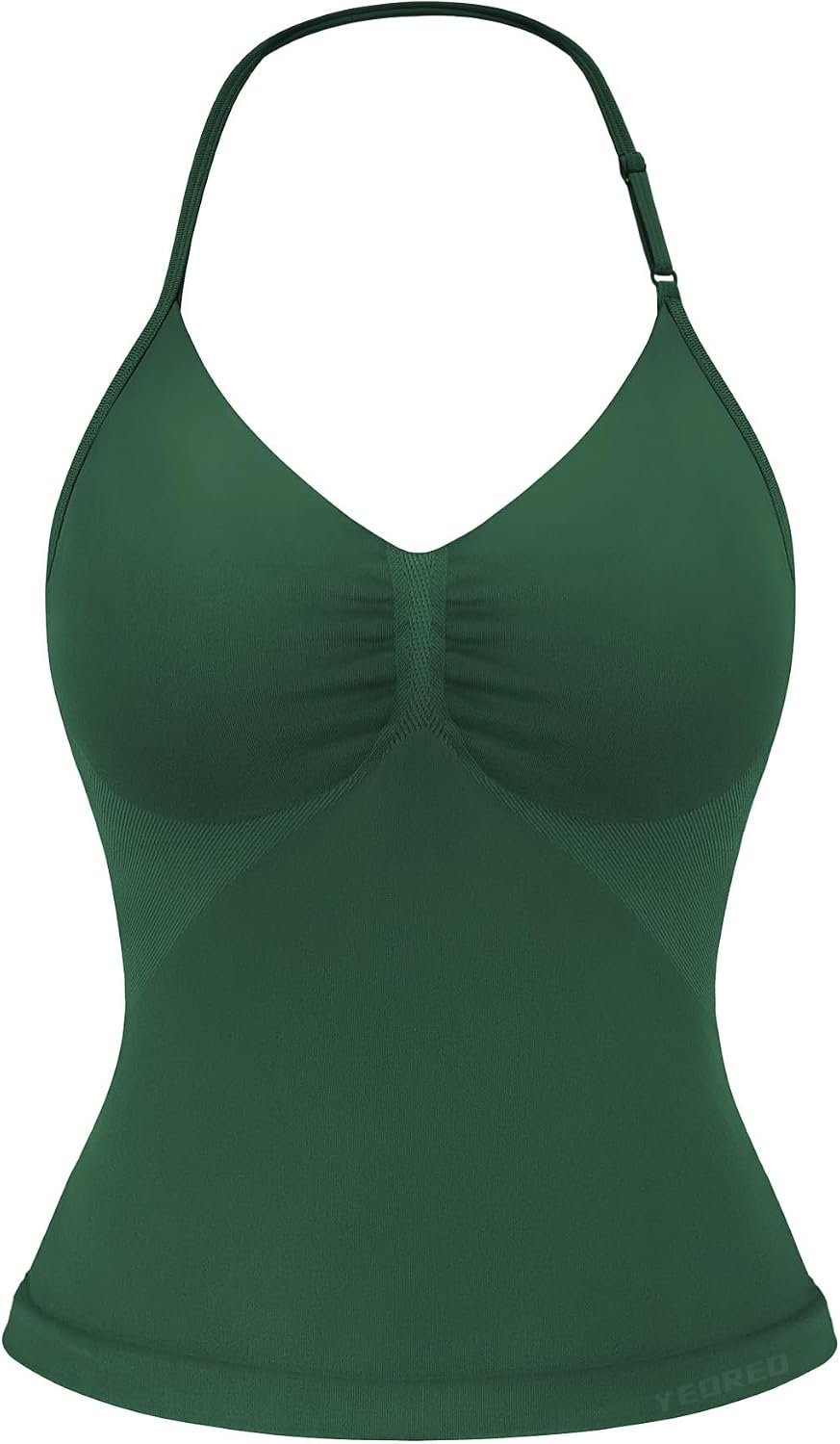 Strappy Top Women's Halter Workout Tank Tops Backless Gym Longline with Adjustable Strap