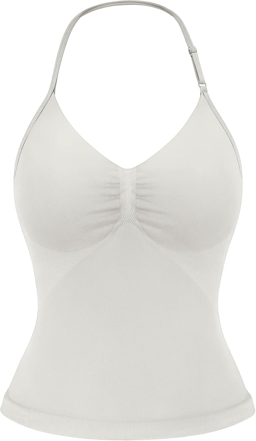 Strappy Top Women's Halter Workout Tank Tops Backless Gym Longline with Adjustable Strap