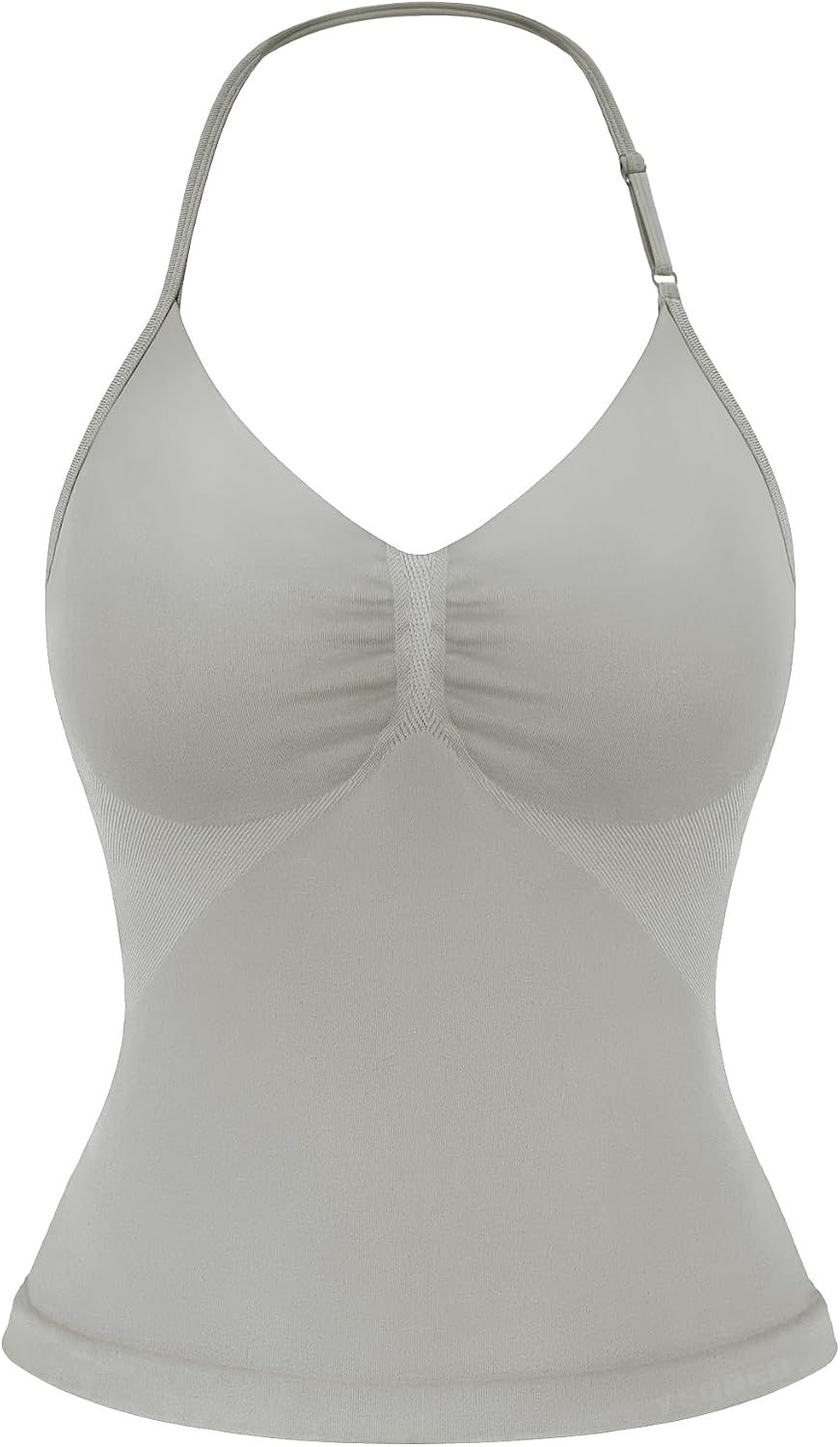 Strappy Top Women's Halter Workout Tank Tops Backless Gym Longline with Adjustable Strap