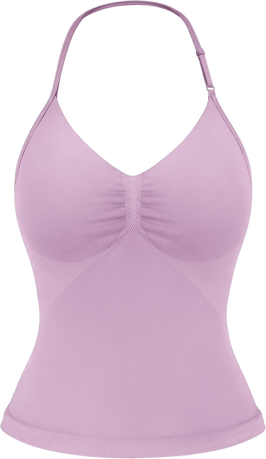 Strappy Top Women's Halter Workout Tank Tops Backless Gym Longline with Adjustable Strap